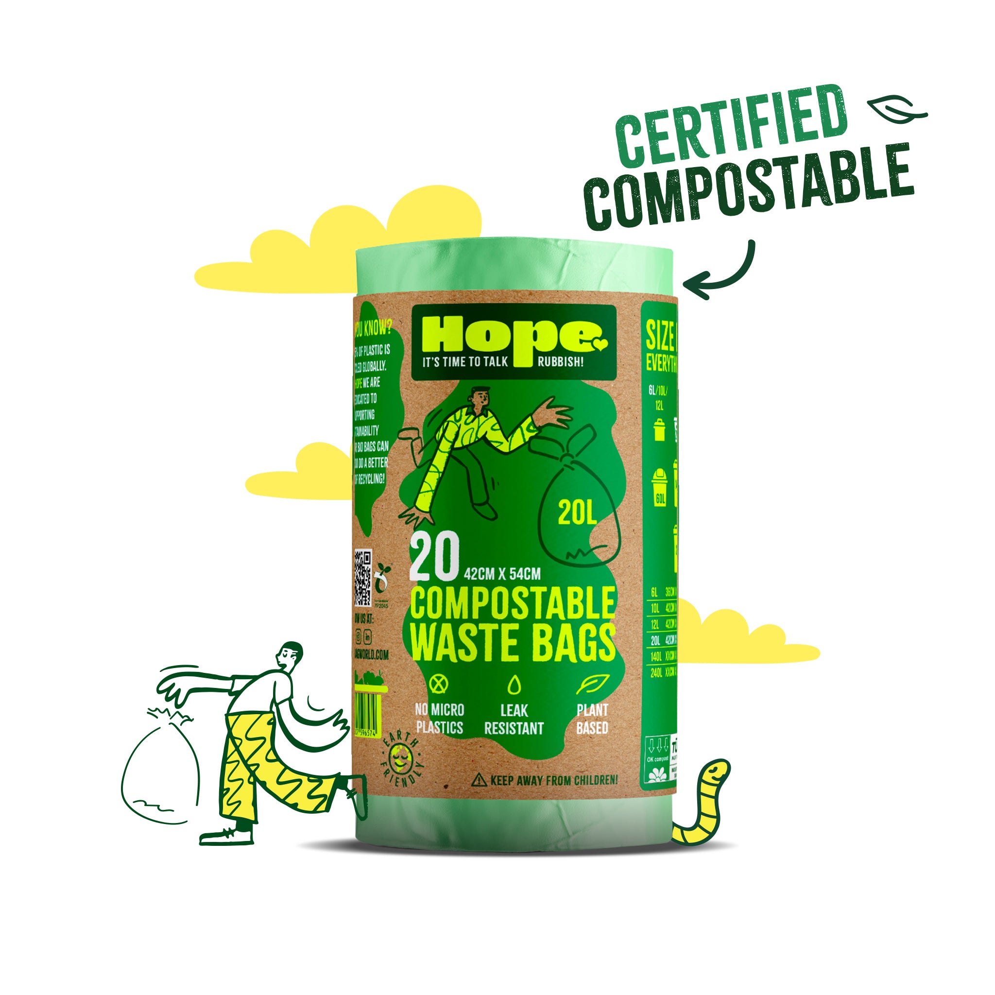 20L Compostable Bag Product Illustration