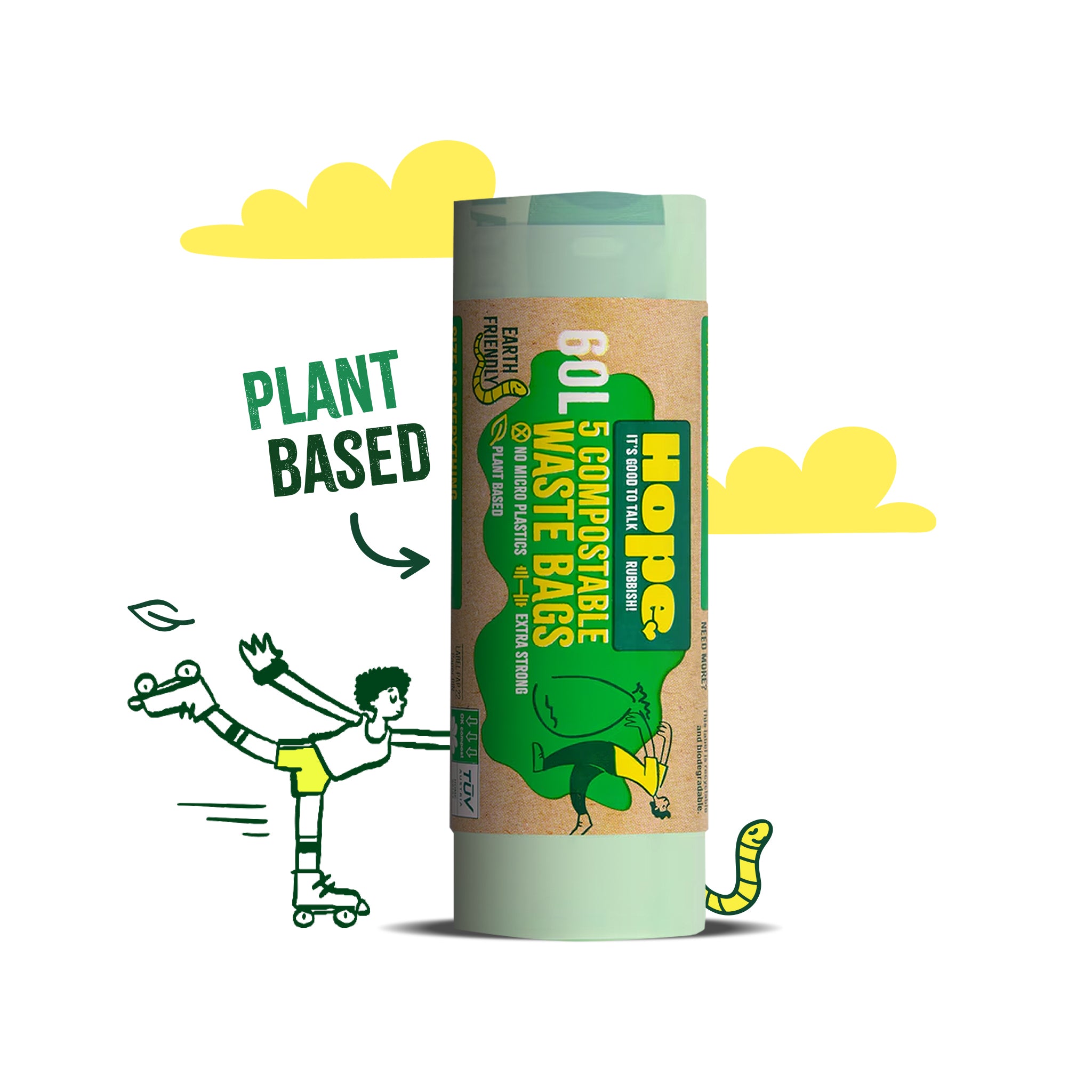 60L Compostable Bag Product Illustration