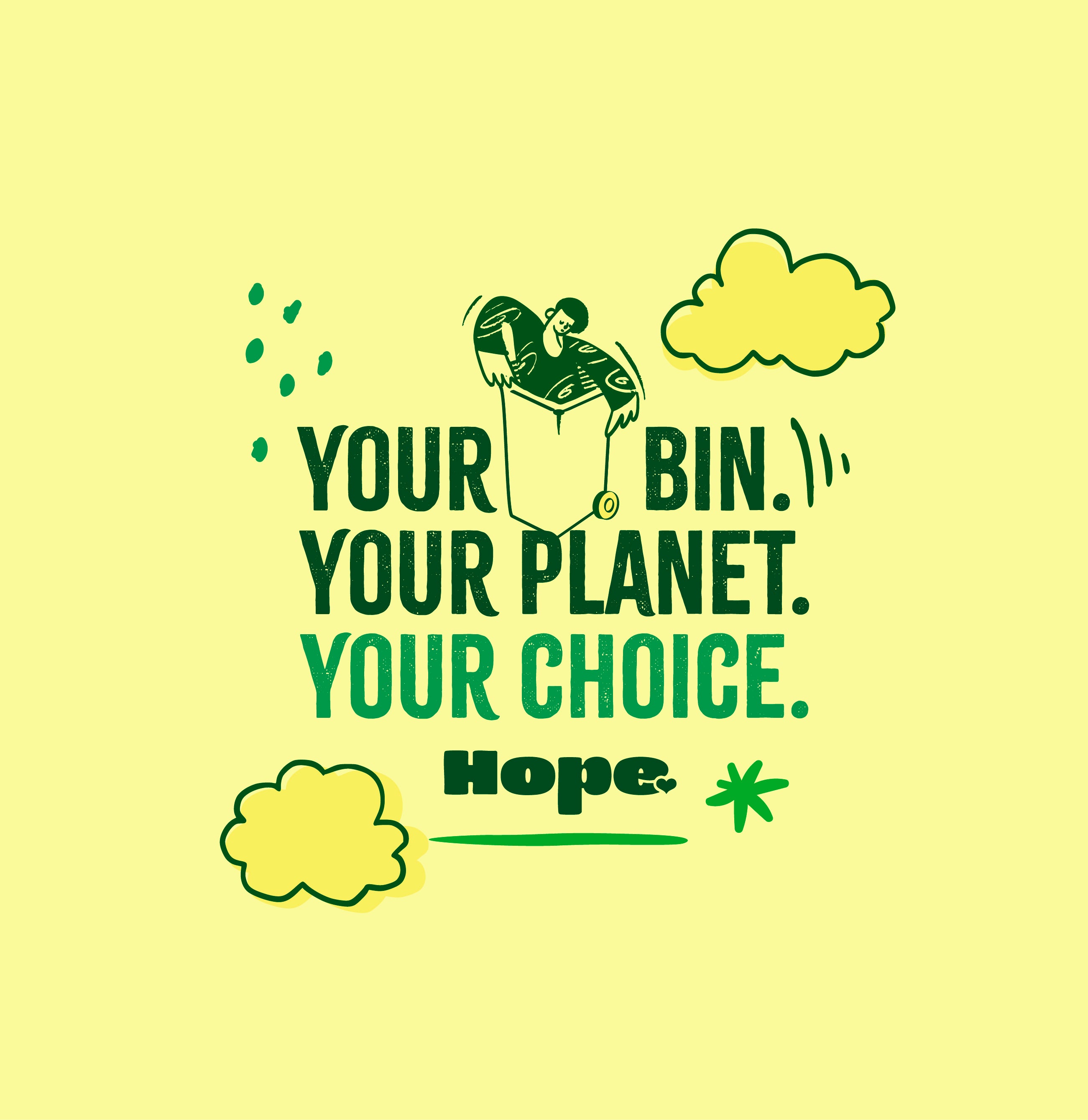 Your Bin Your Planet Illustration